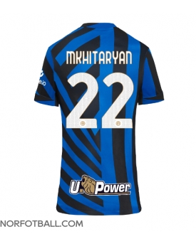 Billige Fotballdrakt Inter Milan Henrikh Mkhitaryan #22 Replika Hjemmedrakt Dame 2024-25 Kortermet